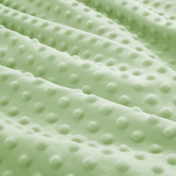 3 Yards Minky Dot Fabric 60 Inch Wide Fleece Plush Sage Green