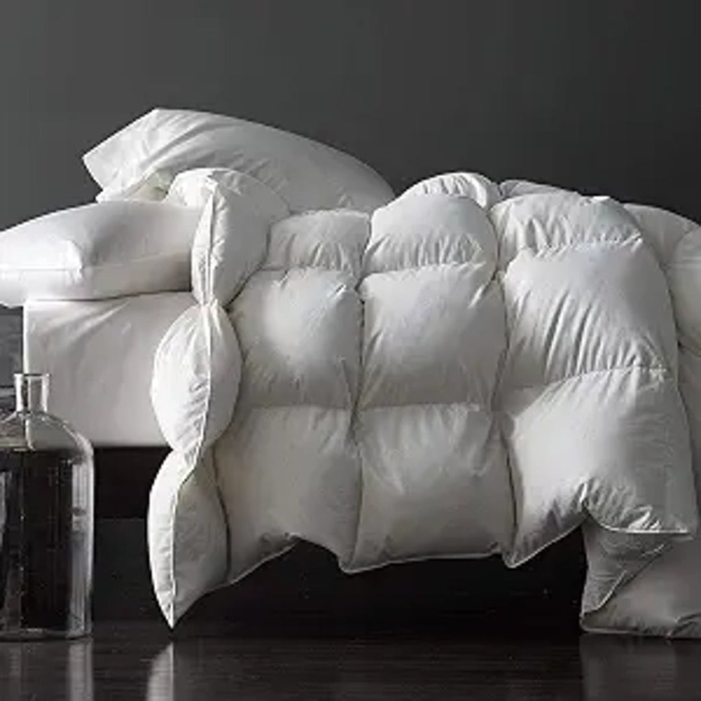 Premium Feathers Down Comforter Twin All Season White Duvet Insert