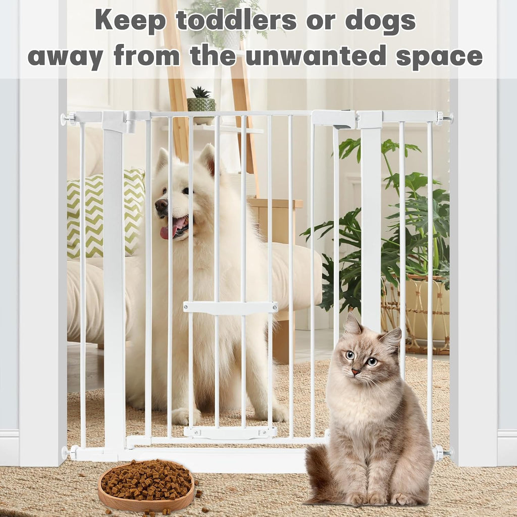 37 Inch Tall Baby Gate with Small Cat Door