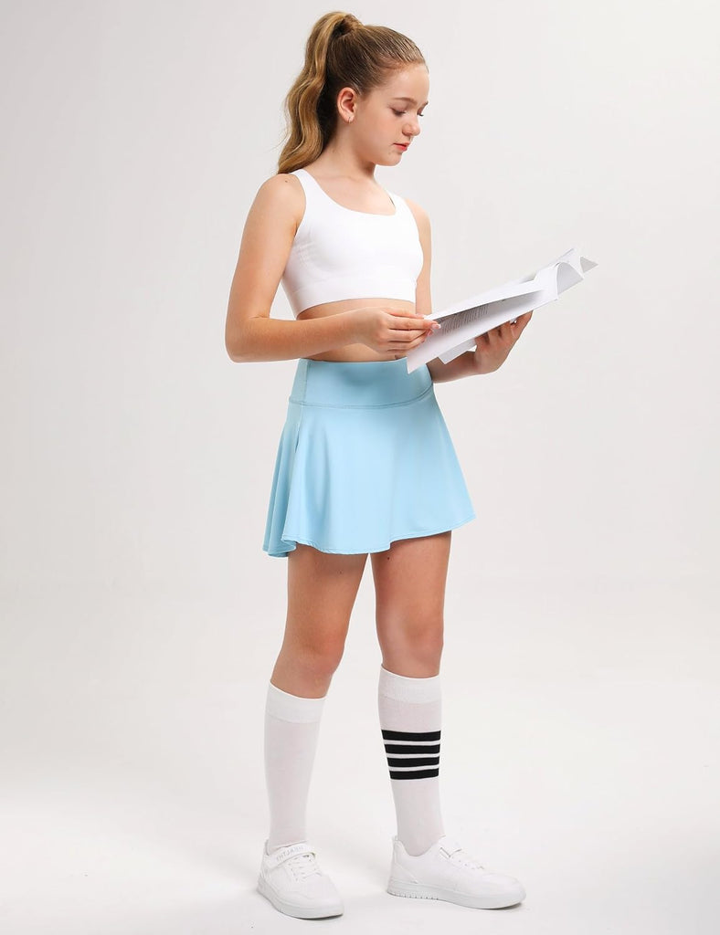 Girls Skorts for Tennis Golf Uniform Skirt Cool Fabric UPF50