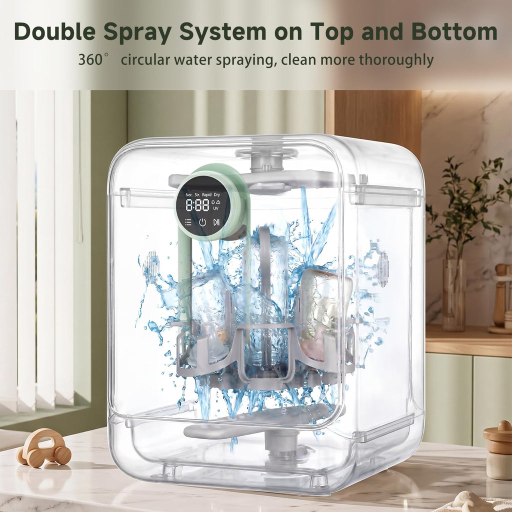 Baby Bottle Washer, All-in-One Sterilizer and Dryer for Bottles