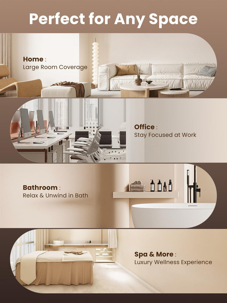 Tower Waterless Diffuser with 5 Hotel-inspried Scent Oil Set