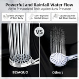 Shower Head,10 Functions High Pressure shower head with handheld, Built-in Pause Mode & Power Wash