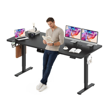 79''x32'' Large Electric Computer Height Adjustable Standing Desk