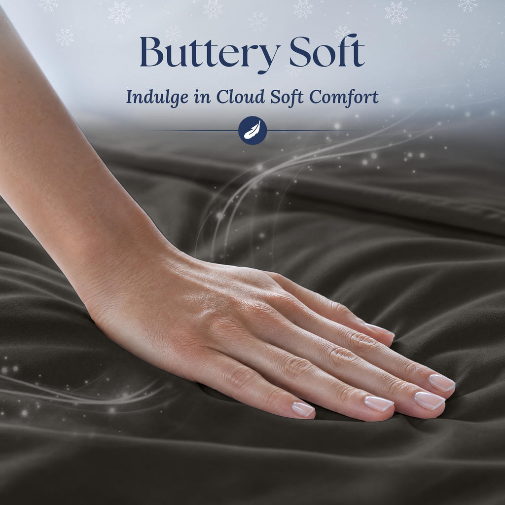 Cooling Sheets - BreezeWeave 4 PC Queen Size Cooling Bed Sheets for Hot Sleepers & Deep, Cool - Cloud Soft, Silky