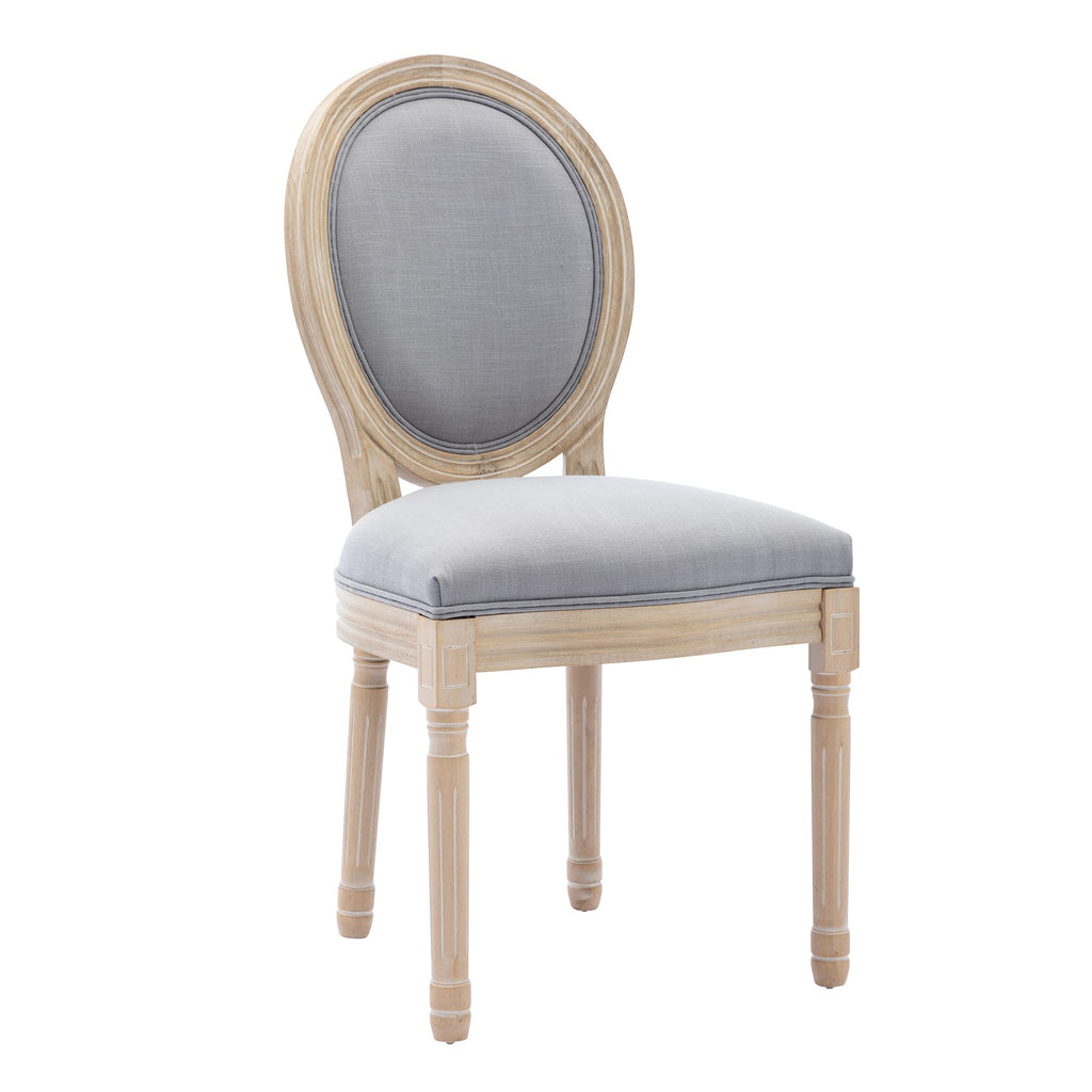 French Country Dining Chairs Set of 2, Farmhouse Dining Chairs, Vintage Dining Chair with Round Back, Mid Century