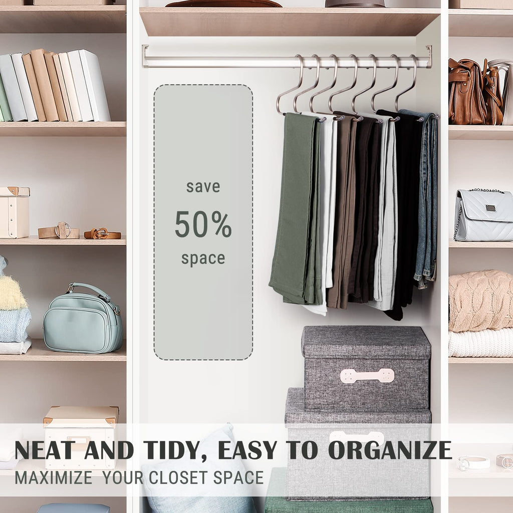 Open Ended Pants Hangers, Stainless Steel Jeans Hangers