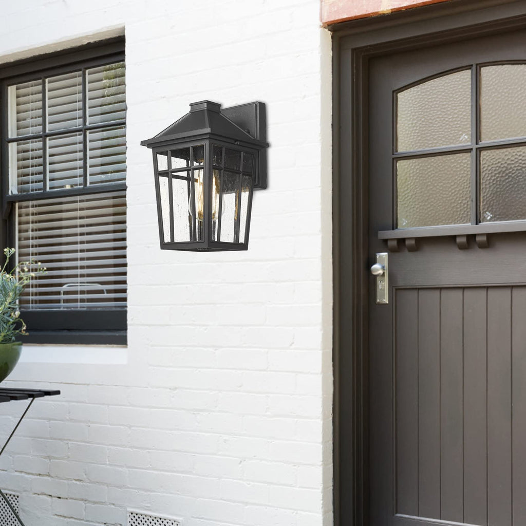 Outdoor Sconce Lights Wall Light Fixtures, Front Porch Light Outdoor Wall Anti-Rust Waterproof Aluminum with Glass