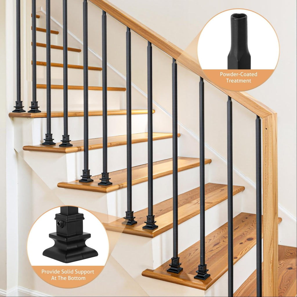 32 Pack Balusters for Staircase Interior 44" x1/2" Stair Spindles
