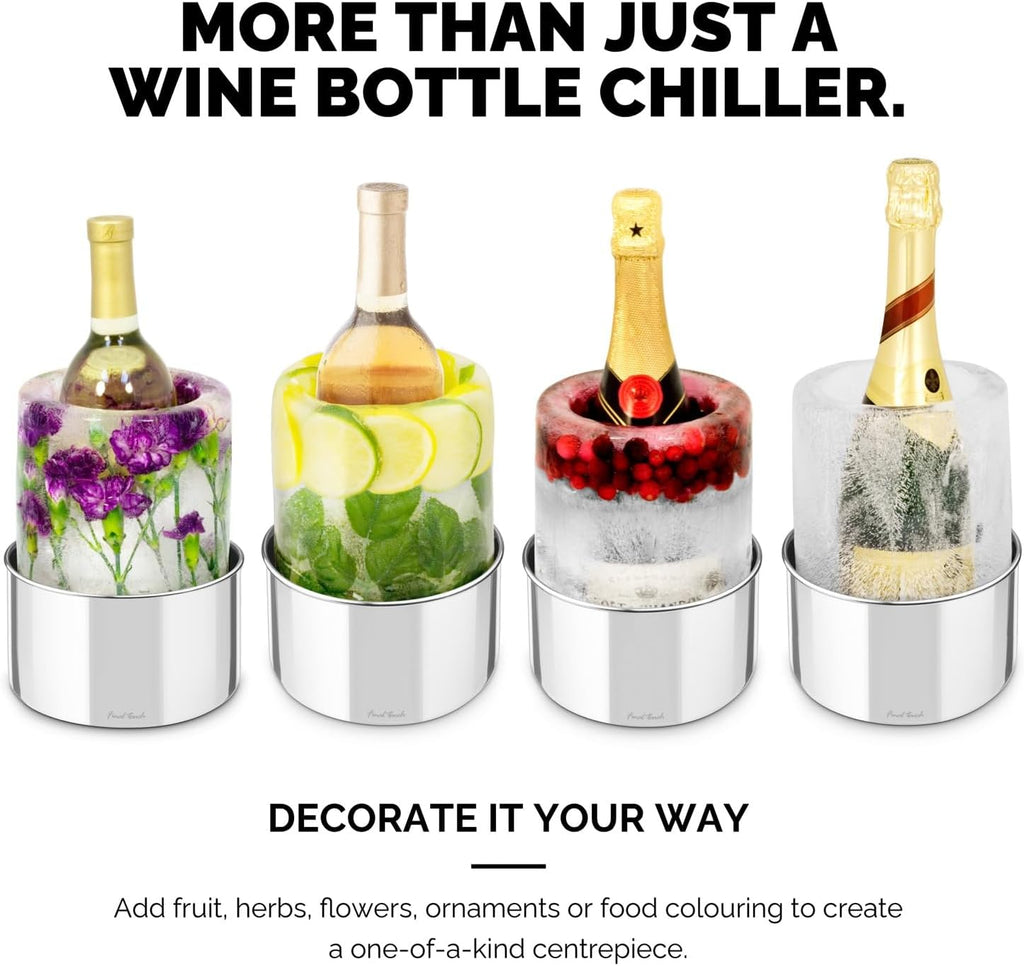 Champagne Ice Bucket Mold, DIY Floral Party Wine Chiller Server