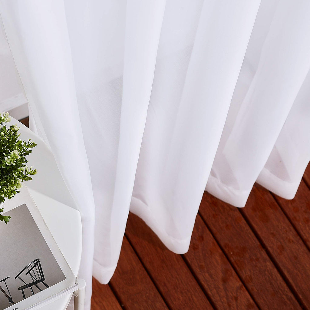 Sheer Curtains Door - Ring Top Voile Textured Soft Lightweight Curtains and Drapes Elegant /Kitchen/Living Room Home