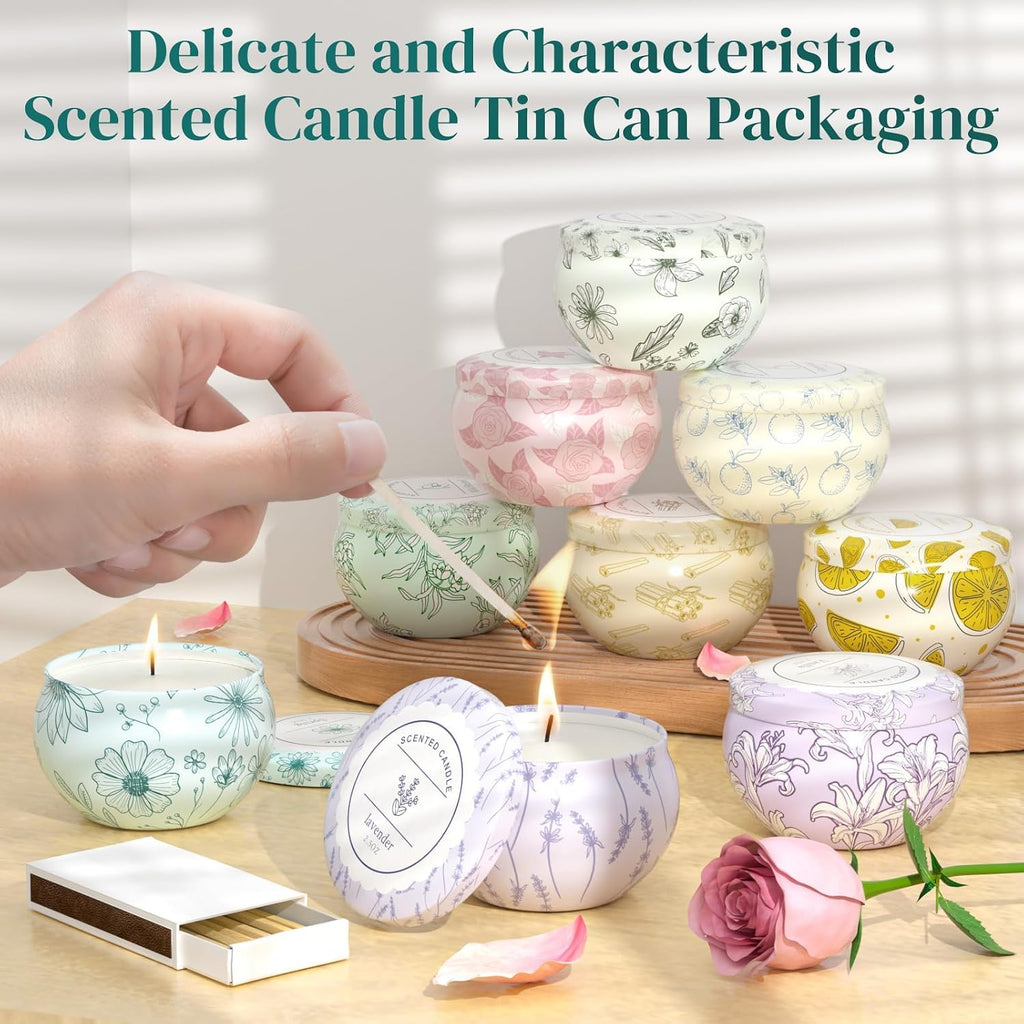 Scented Candles, Candle - Set of 9