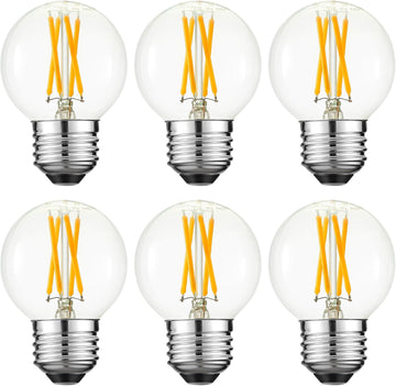 G16.5 Light Bulb LED,4W E26 LED Bulb dimmable Equivalent E26 40 watt Light Bulb,Warm White 2700K,400lm,CRI85+,AC120V
