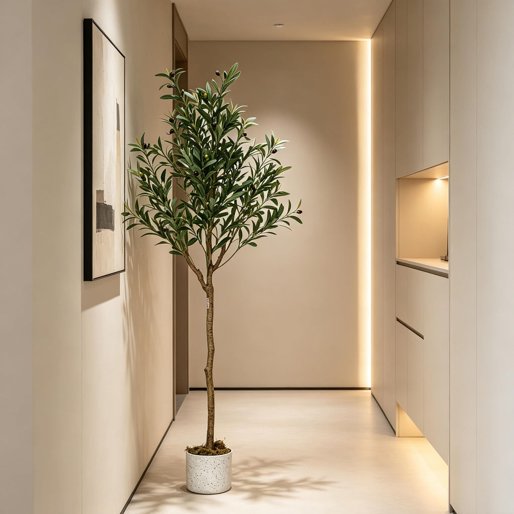 5FT Artificial Olive Tree with Nautral Leaves & 22 Fruits