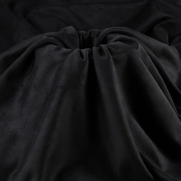 64"×144" Suede Upholstery Fabric Double-Side Soft Smooth Black