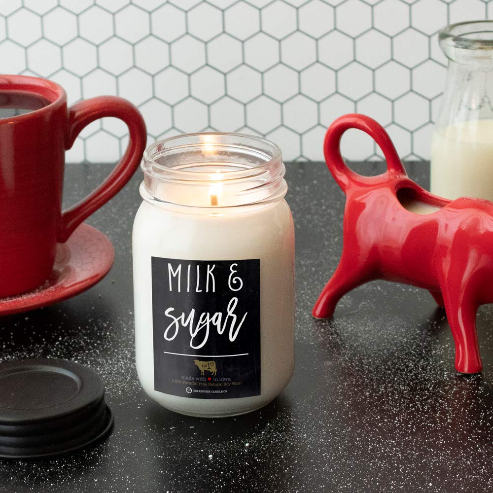 Soy Scented Candles, Milk & Sugar, 26 Oz