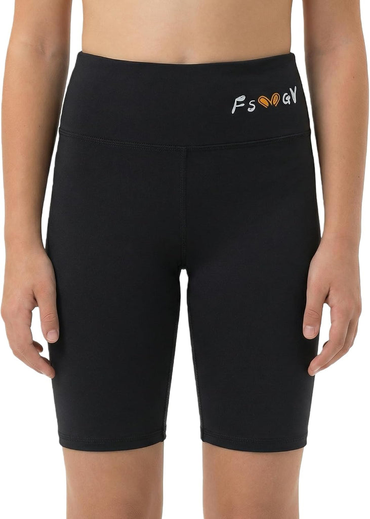 Girls' Compression Spandex Shorts High Waisted Yoga Dance Biker Shorts Comfy Athletic Shorts