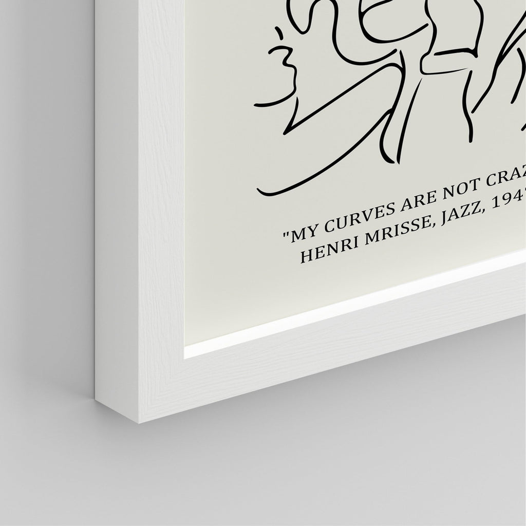 Framed Poster Bathroom Decor 11"x14"x 4 White, Wall Art Room Decor Multicolor Mid-Century Female Portrait Sketch