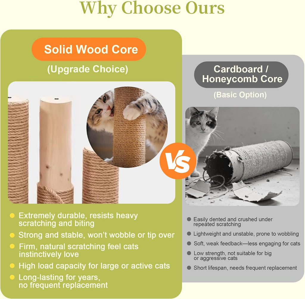 Large Wooden Catio Outdoor Cat Enclosure with Stands and Roof Multi-Platform Cat House with Scratching Posts