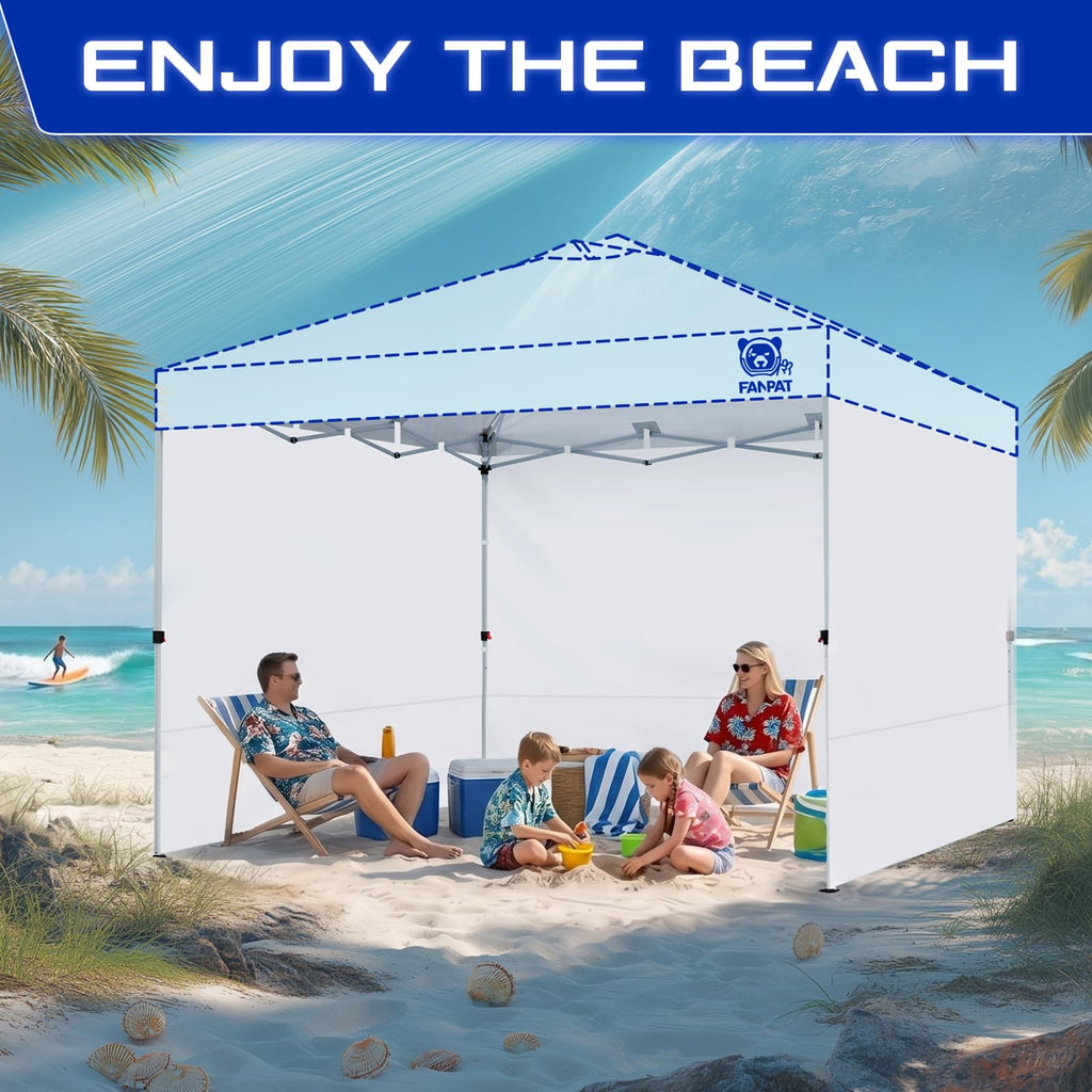 Sidewalls for 12x12 Pop Up Canopy, White (3Pcs Sidewalls Only)