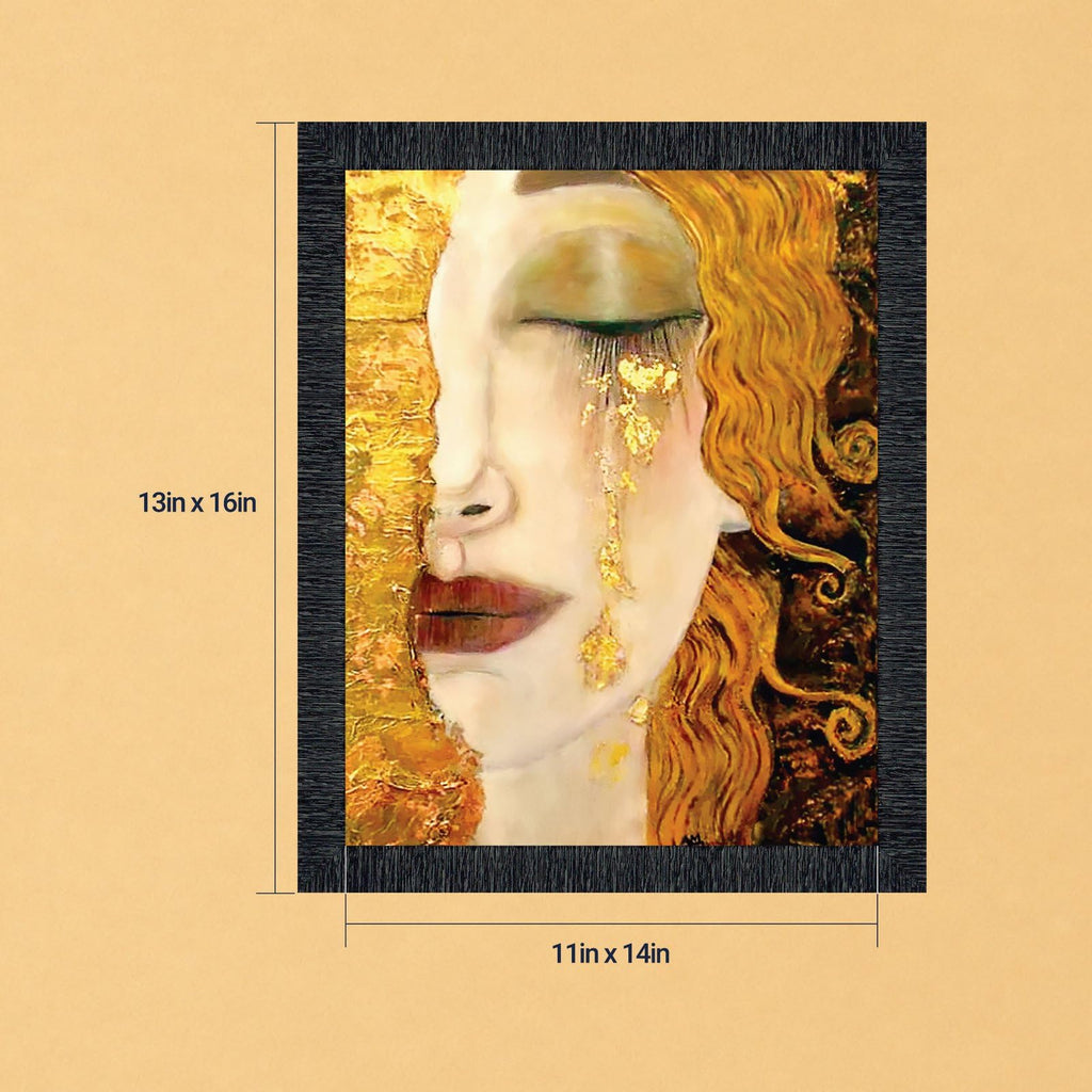 Golden Tears by Gustav Klimt Wall Art, Framed Print