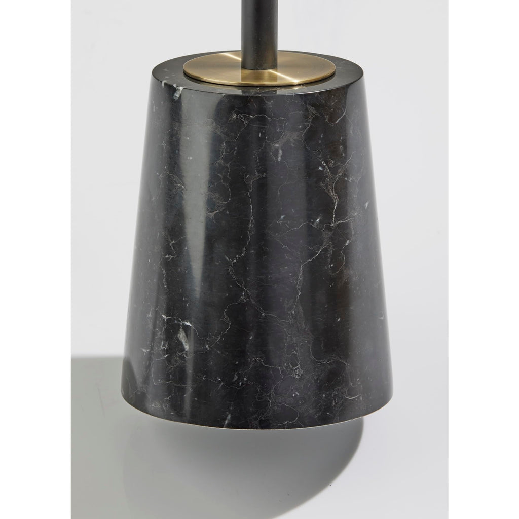 Flair Black Antique Brass Accent LED Floor Lamp