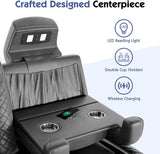 VanAcc Home Theater Seating, Power Movie Loveseat Recliner with USB & Wireless Charging