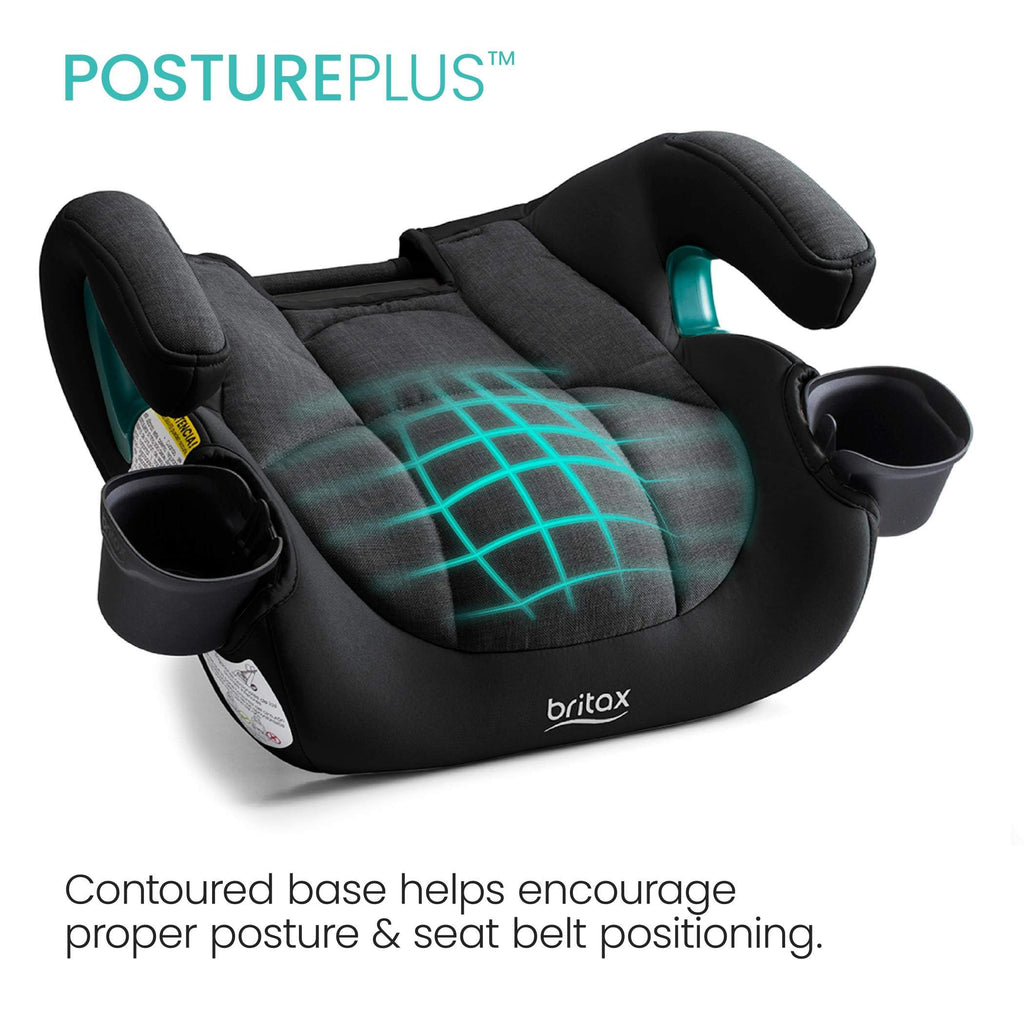 Britax UpNGo Click Backless Booster Car Seat - Raven Black