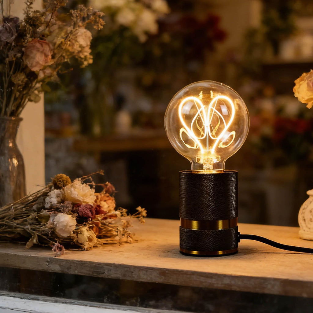 Classic Edison LED Bulb G30, 4W (25W Equivalent), 200 Lumens, 2000K Warm White, Heart Filament, Dimmable, E26 Base