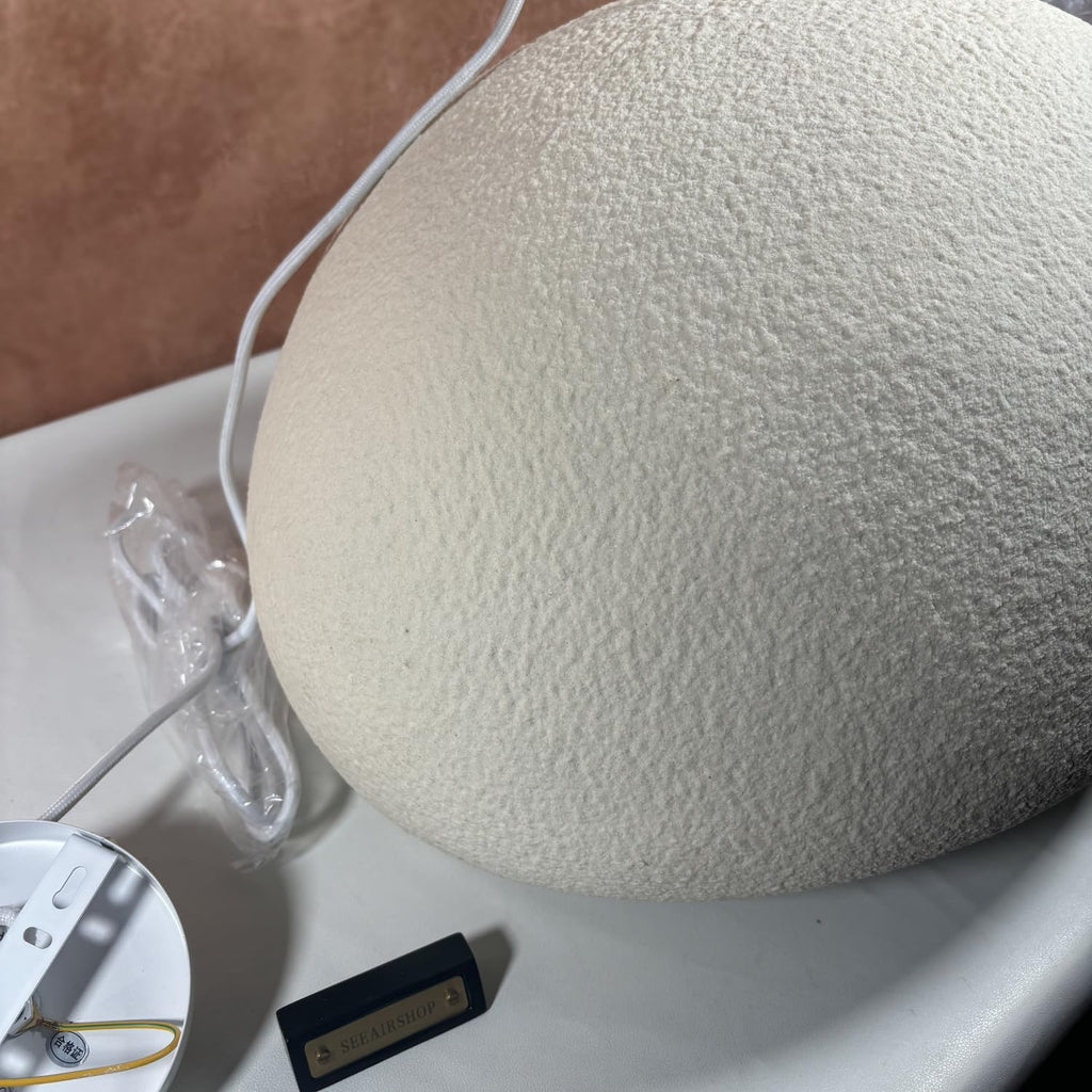 Scandinavian Pendant Light White Concrete Cement Chandelier