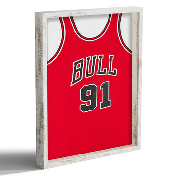 16x20 Large Shadow Box Picture Frame with Soft Linen Back, Distressed White Wooden Jersey Frame Memory Display Case