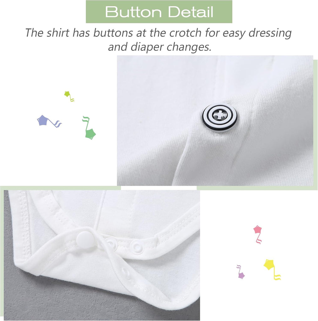 Baby Boy Clothes Suit Infant Gentleman Wedding Outfit, Shirt+Bowtie+Beret+Suspender Pants Clothing Set