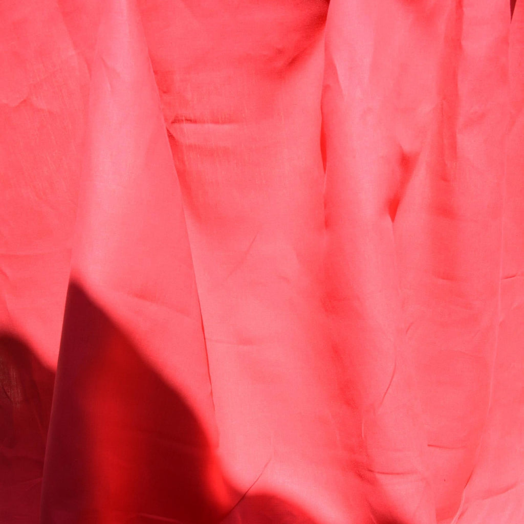 100% Linen Fabric by the Yard | Red Linen Fabric | Midweight Solid Weave 55 Inch Wide | Linen Material for Dresses