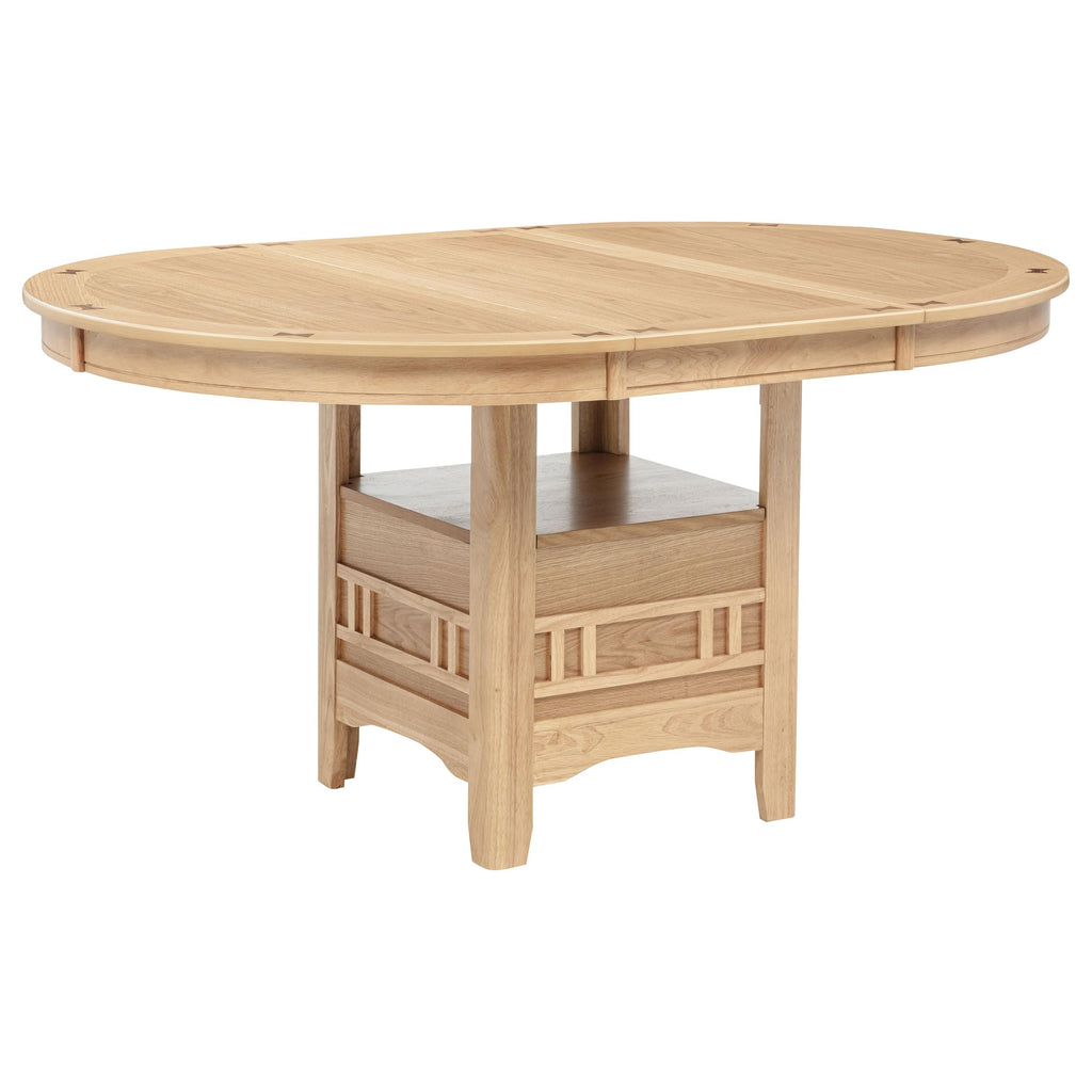 Lavon 5-Piece Extendable Oval Dining Set, Light Oak