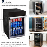 Upright Freezers Cover,Outdoor Beverage Refrigerator Cover, - Waterproof, Dustproof, Sun-Proof, 20" W x 20" D x 33" H.