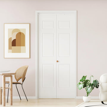 Bifold Door for 32" x 80" Opening, 6-Panel Hollow Core Folding Door