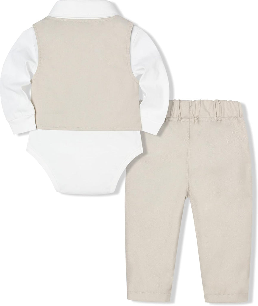 Baby Boy Suit Set Infant Tuxedo Boys Formal Outfit