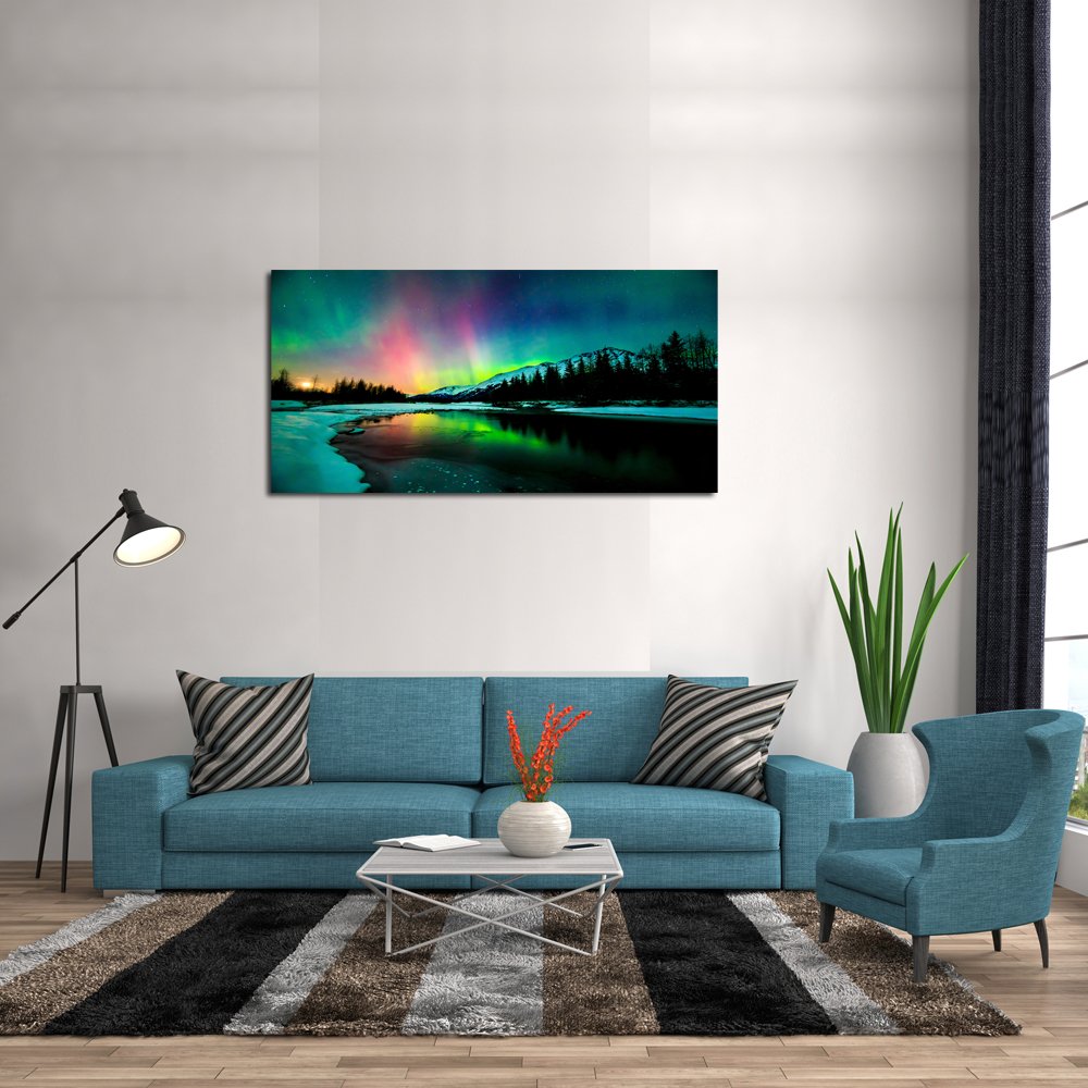A Landscape Canvas Wall Art Framed Home Decor