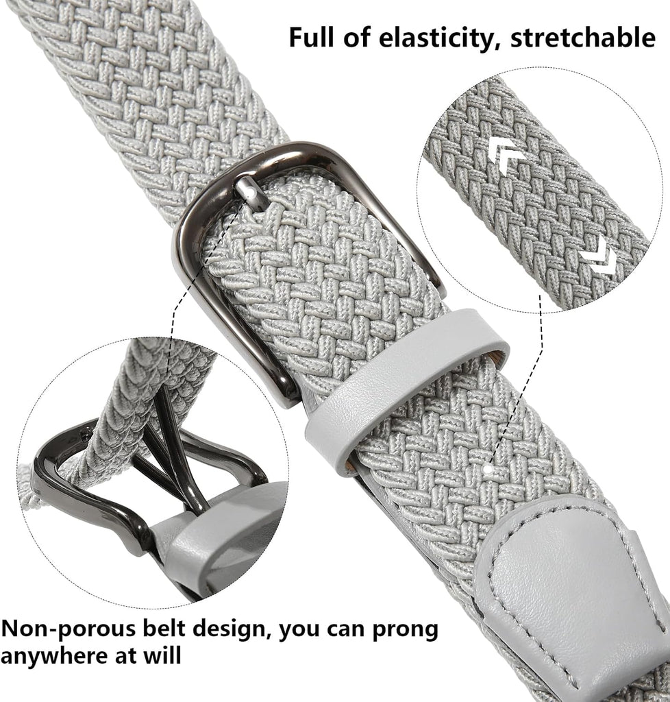Boys Elastic Braided Belt - Stretch Golf Belt for Boys and Girls