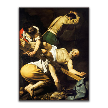 Caravaggio Canvas Wall Art - Crucifixion of Saint Peter Poster - Fine Art Print - Famous Oil Painting Reproductions