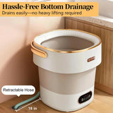 Portable Washing Machine with Spin Basket, Upgraded 16L Foldable Mini Washer【5-Min Wash・3-Min Spin・1-Year Manufacturer