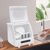 Portable Countertop Dishwashers, 800W Automatic Compact Dishwasher Mini Countertop Dishwasher with 5 Washing Programs