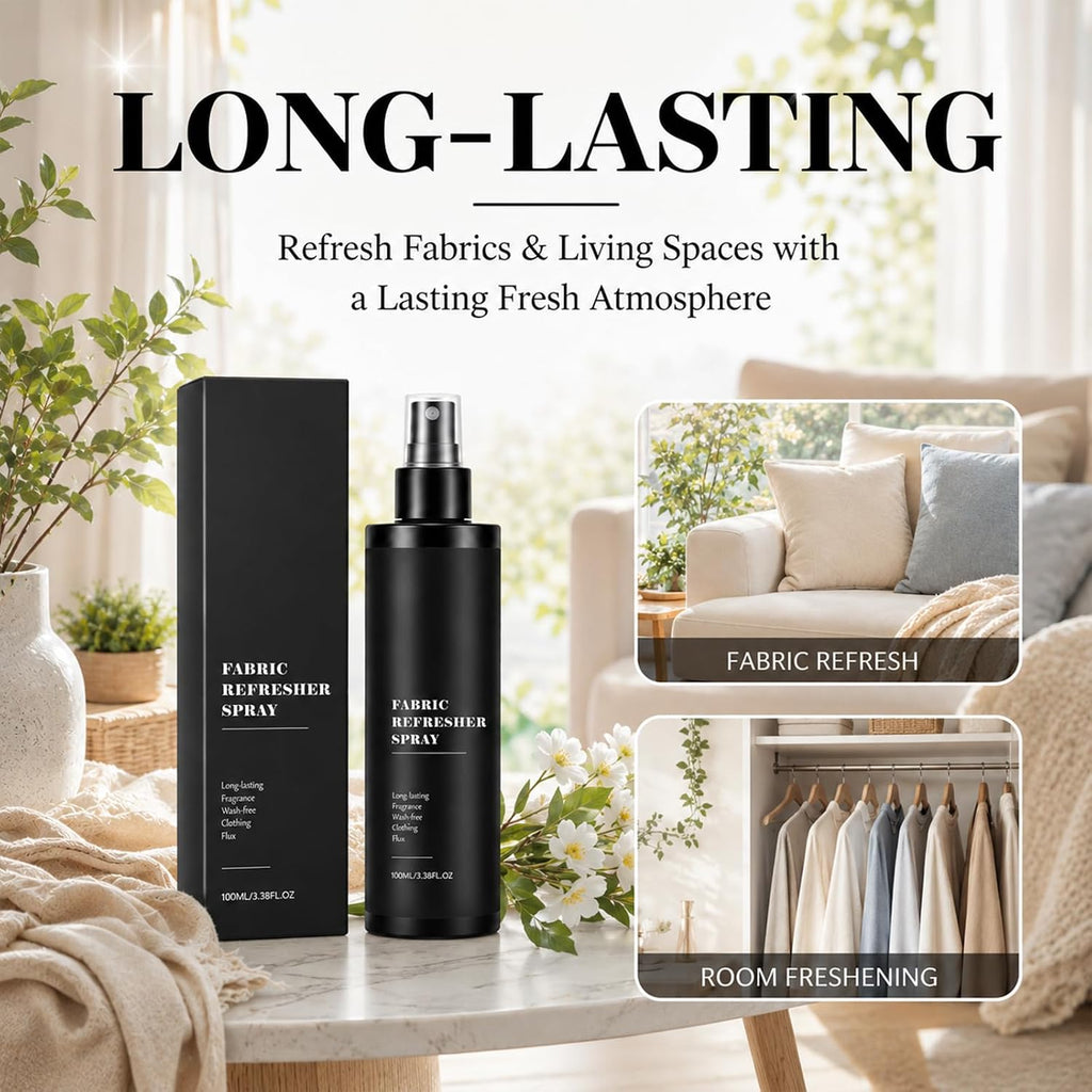 Fabric Refresher & Room Spray - Non-Toxic, Pet & Kid Safe, Plant-Based formula Long-Lasting Fresh Scent