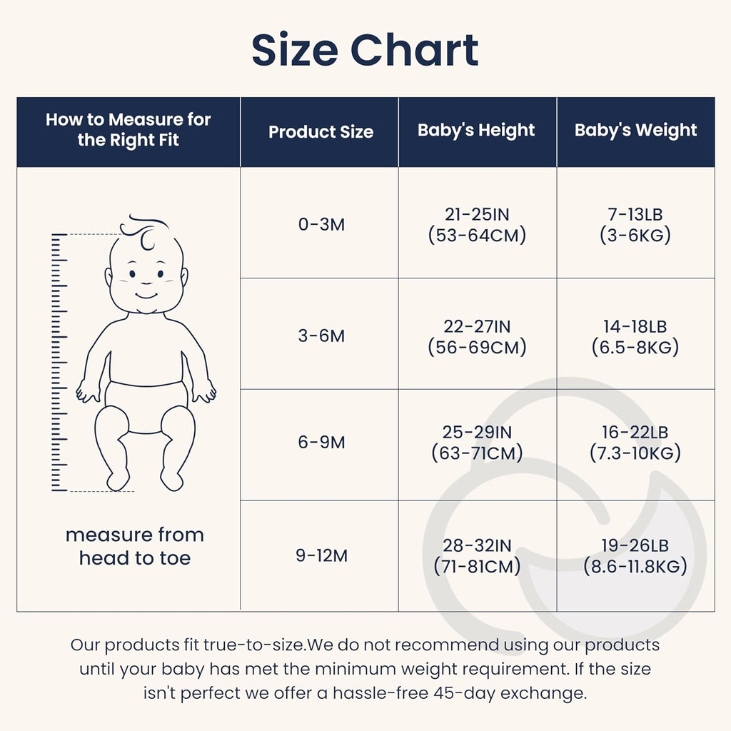Long Sleeve Baby Bodysuit - Merino Wool &Rayon Made From Bamboo Material, with SnoozySea Hook-and-Loop Closure