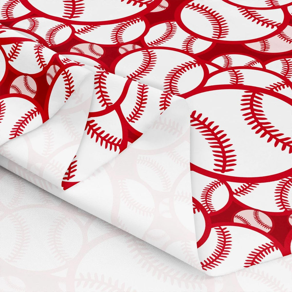 Baseball Fabric By The Yard, Sports Upholstery Fabric, Competitive Game Decorative Fabric, Softball Indoor Outdoor