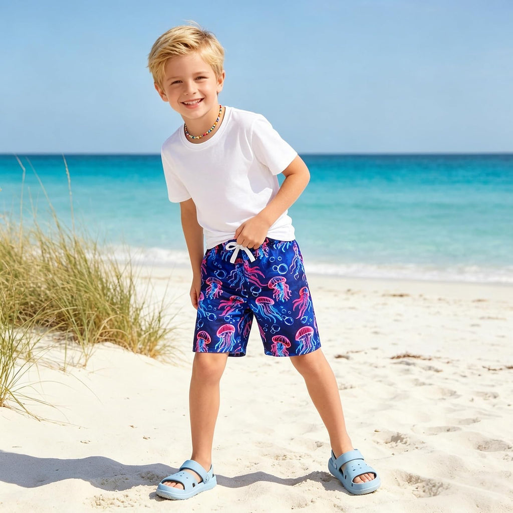 Boys Swim Trunks Compression Liner Bathing Suit Quick Dry