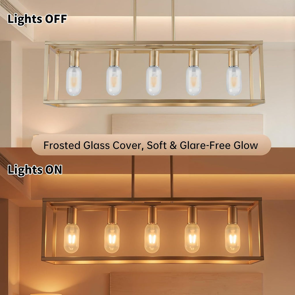 LED Edison Bulb 40 Watt Equivalent Dimmable Frosted Glass 3 Pack
