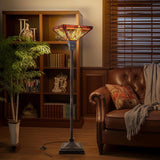 Tiffany Lamp Stained Glass Torchiere Floor Lamp