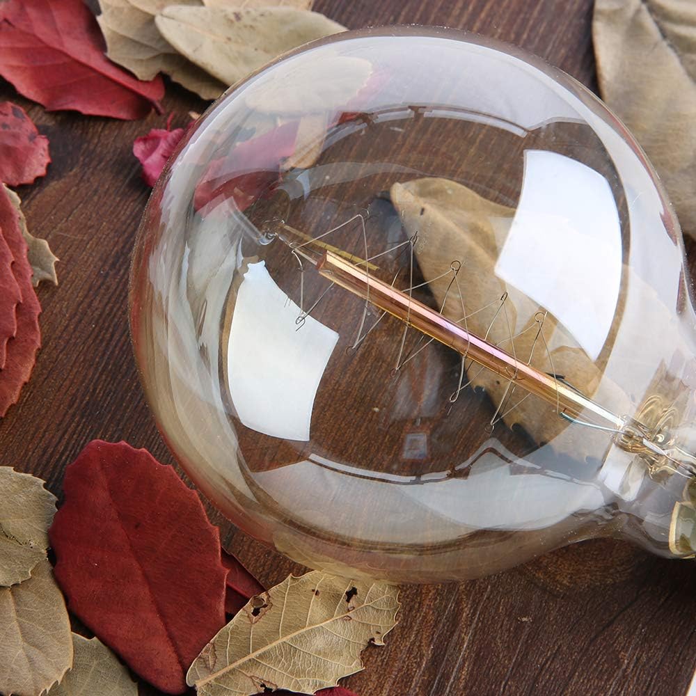 G25 Globe Edison Light Bulb, 60W Vintage Round Edison Bulb, Vintage Light Bulb, Old Fashion Dimmable Retro