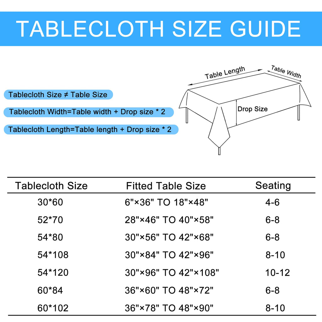 2 Pack Faux Linen Rectangle Tablecloth, 54 x 80 Inch, Red